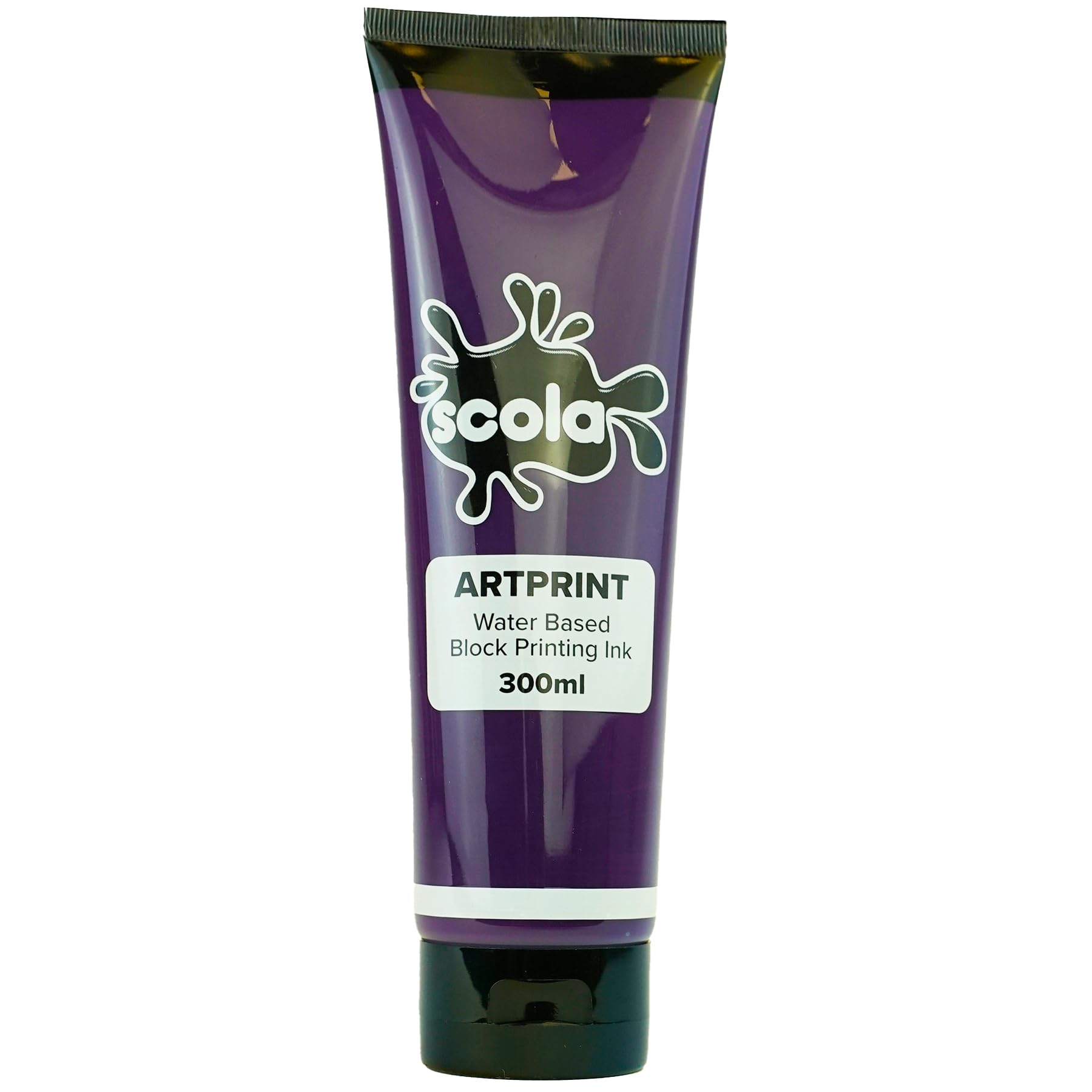 Scola Purple 300ml Artprint Water Based Ink for Block and Lino Printing - Non-Toxic & Made in UK