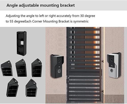 Miniatura 4 de Timbre con sistema de portero de video con 2 cables con cámara de 1080P y monitor táctil de 7 pulgadas, kit de videoportero WiFi para el hogar,
