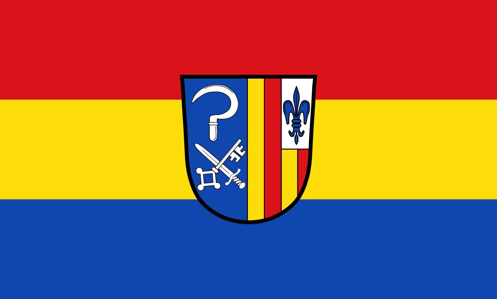 Drapeau Antdorf 90x150cm résistant pour pavoisement de mairie