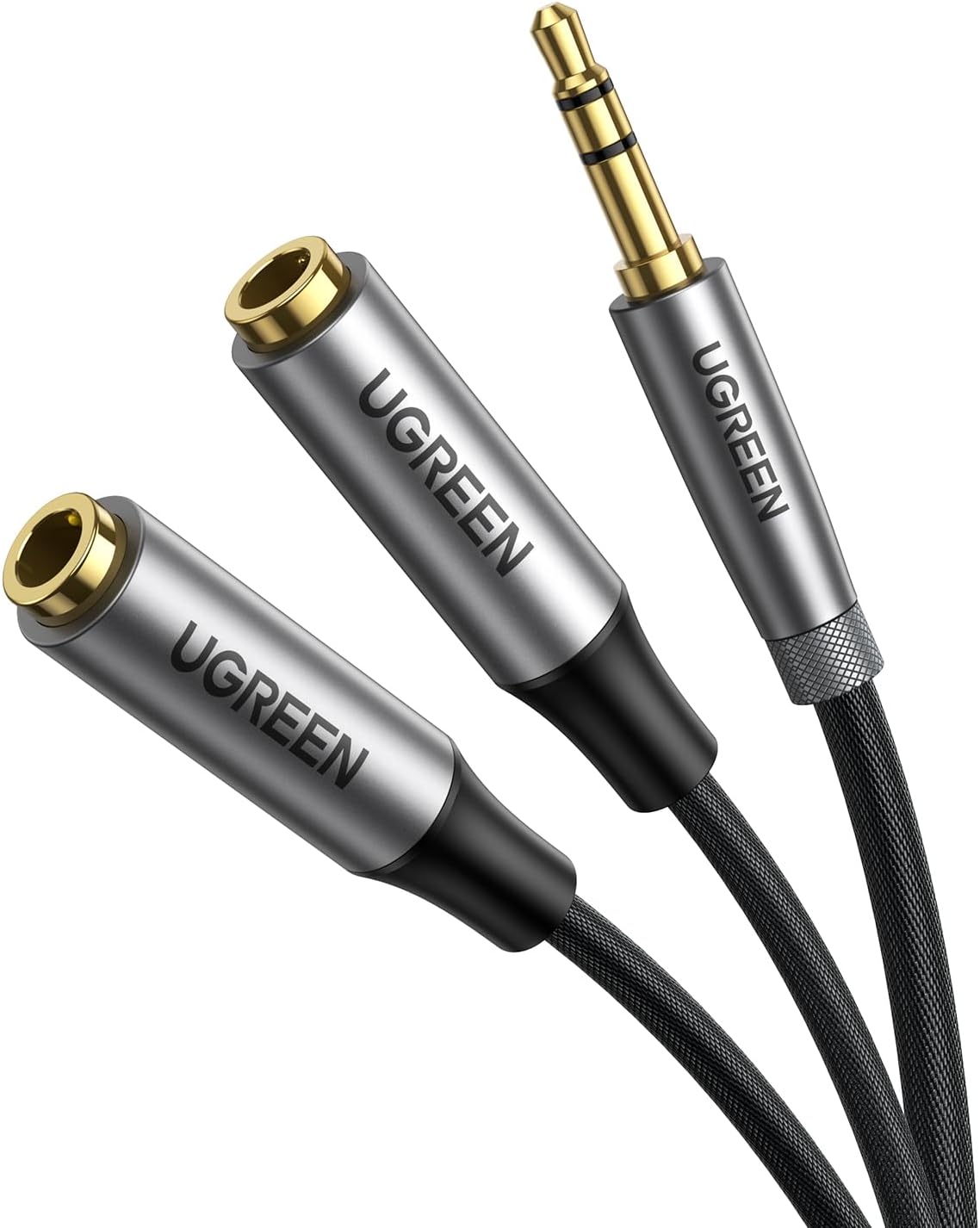 UGREEN 3.5mm Splitter Double Headphone Jack Stereo Audio Adapter 2 Way