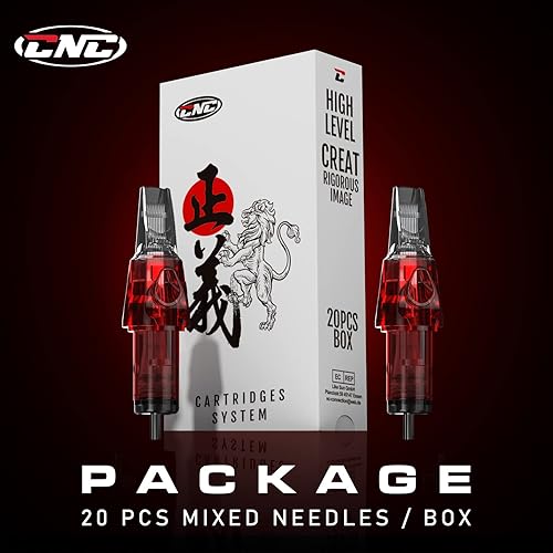 Miniatura 11 de Cartuchos de tatuaje Agujas 20 unids #12 Standard Round Liner Surtido Aguja de tatuaje Cartucho mixto para tatuaje 3RL 5RL 7RL 9RL EN04-20KIT-F