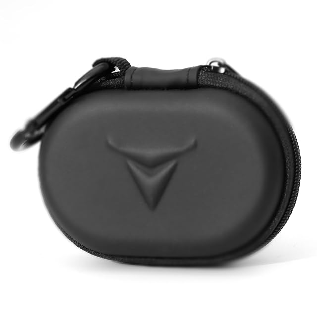 Decibullz - Zipper Headphones Carrying Case Perfect for Earphones and Earplugs Black