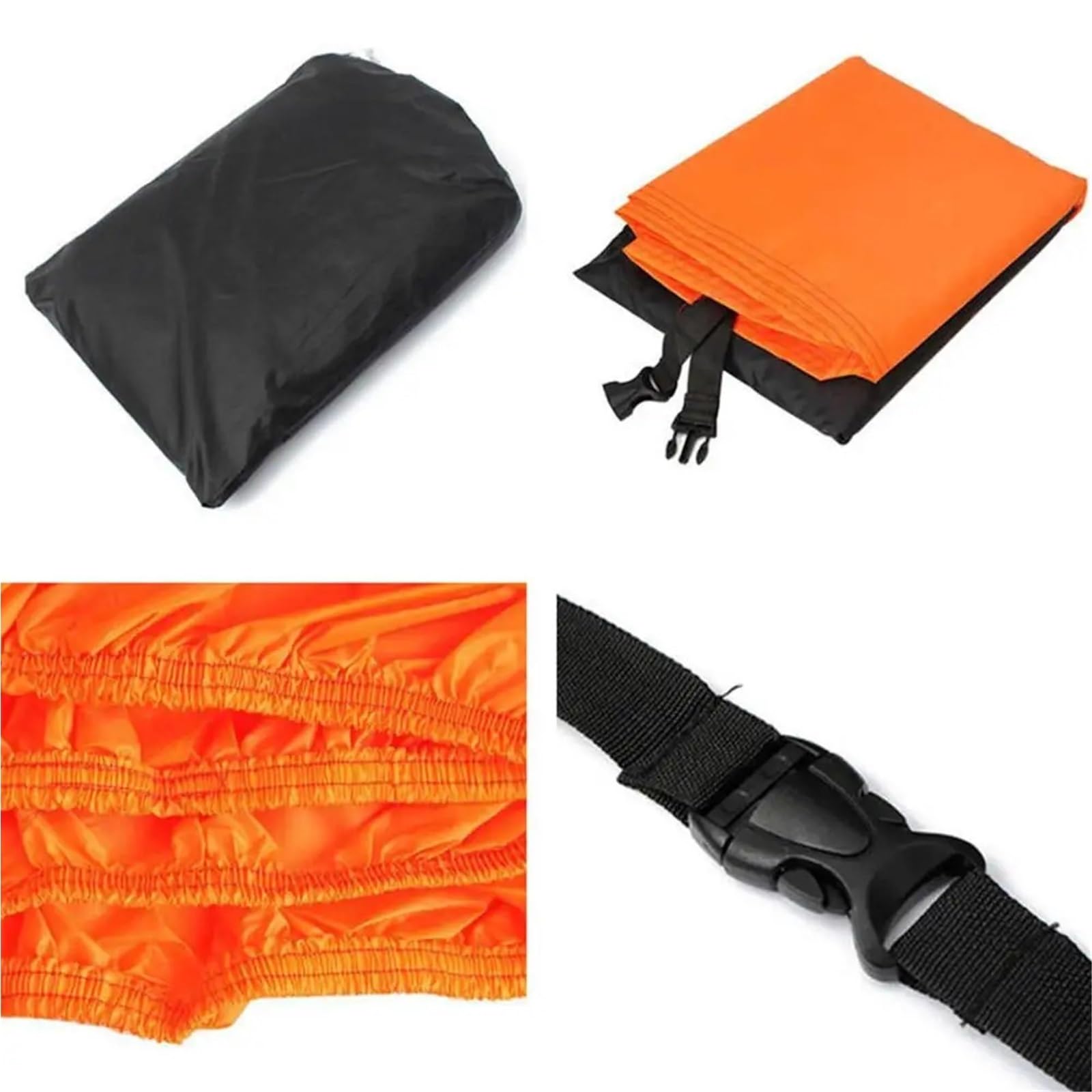 Funda para Moto para Cubierta de Motocicleta Motor Impermeable a Prueba de Polvo, Impermeable, Cubierta Exterior Resistente para Bicicletas para Todo Clima Aire Libre Cubierta de Motocicleta(Black,L)