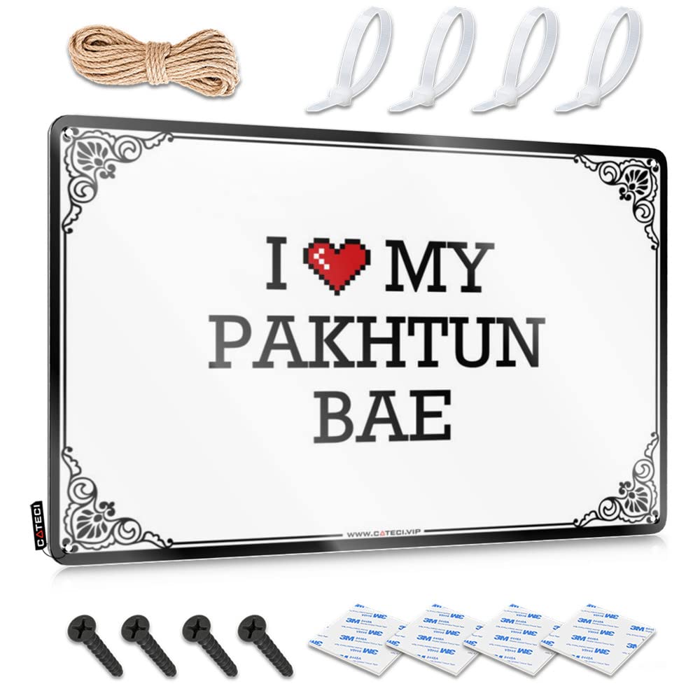 Decor Stuff For Bedroom Vintage Style | I Love My Pakhtun Bae Simple Reusable Home Decor(20X30CM)