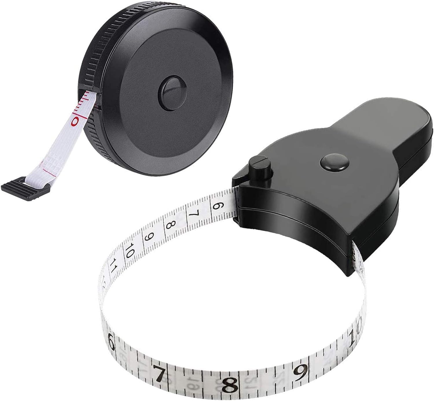 LOVEQI Body Measuring Tape, 60 Inch Soft Tape Measure Retractable Double Sided Ruler Tape for Body Sewing Tailor Measurements, 2 Pack