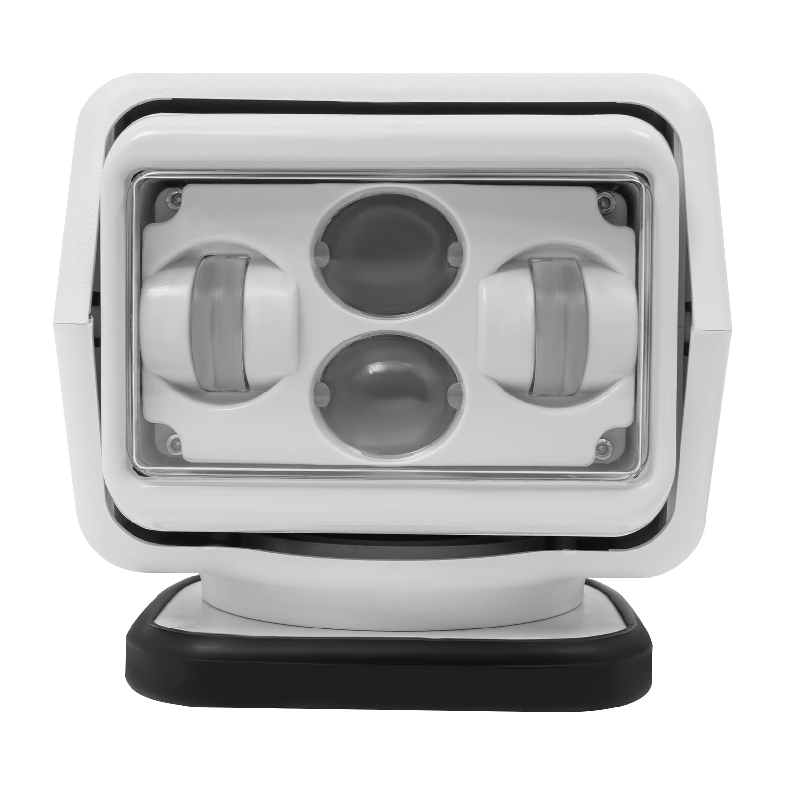 LED Suchscheinwerfer, LED Arbeitsscheinwerfer mit Fernbedienung, 60W 600m 8000LM, IP67 Wasserdicht 360° Drehbar, Arbeitsleuchte Funkfernsteuerbar für Geländewagen ATV Trucks Boote (Weiß)