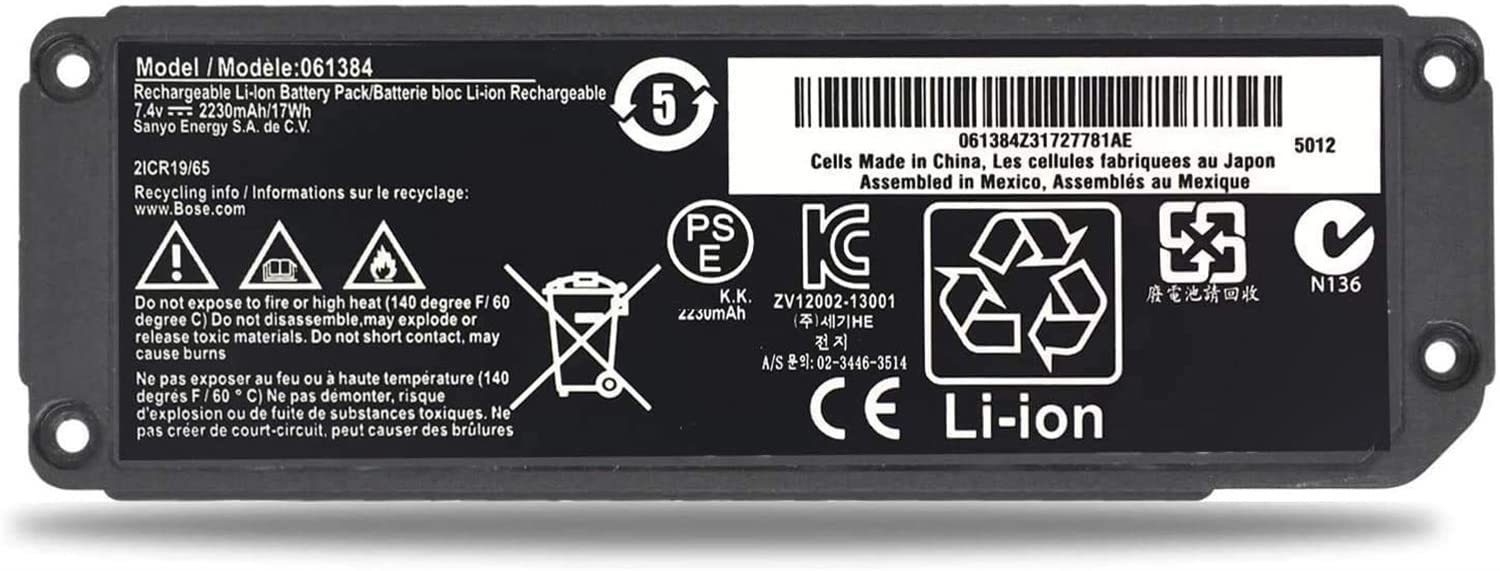 ANTIEE 2900mAh 061384 Speaker Batterie Pour Bose Soundlink Mini