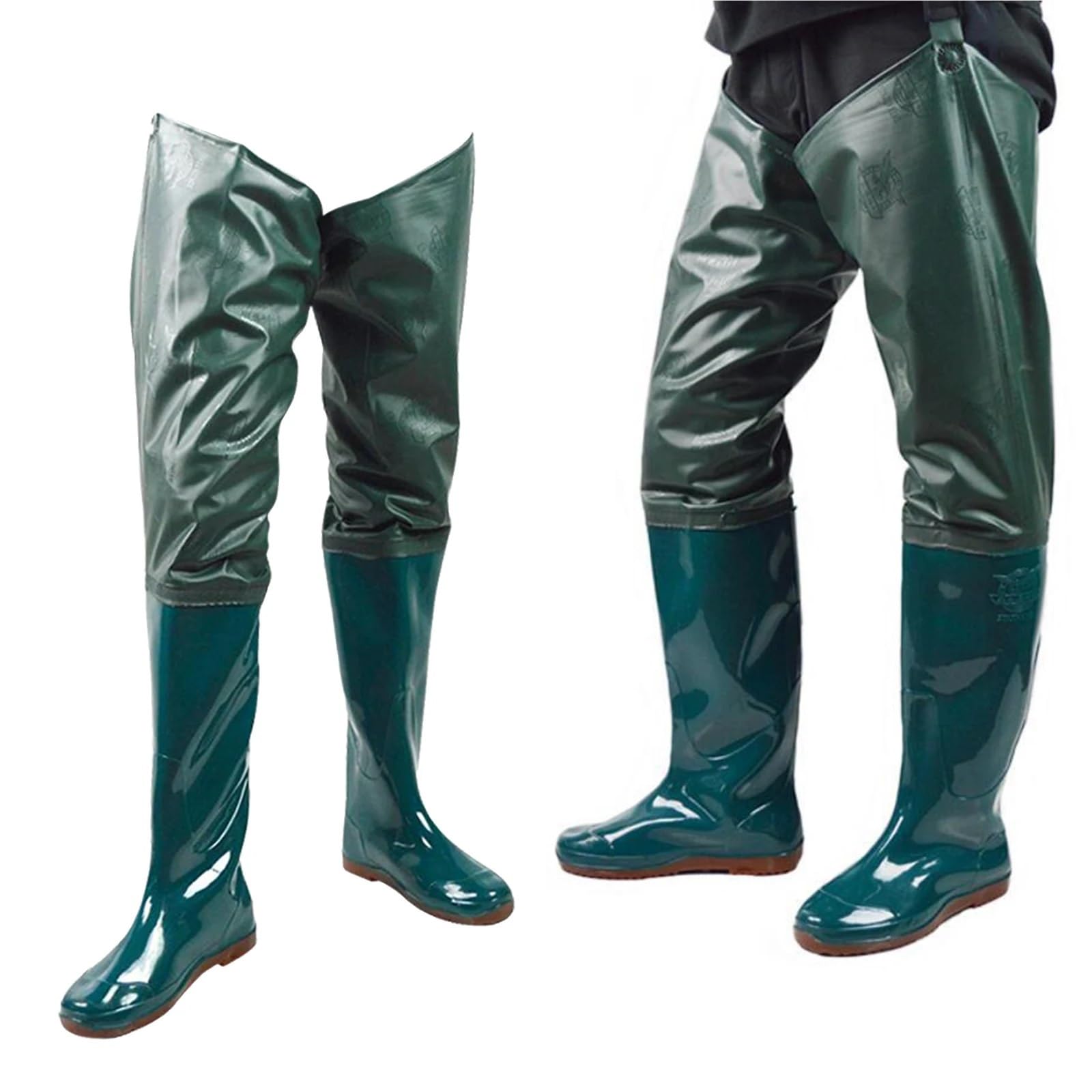 Tuta da Pesca Trampolieri da Pesca in Nylon Impermeabile Stivali da Acqua for trampolieri in PVC Grossolano(39)