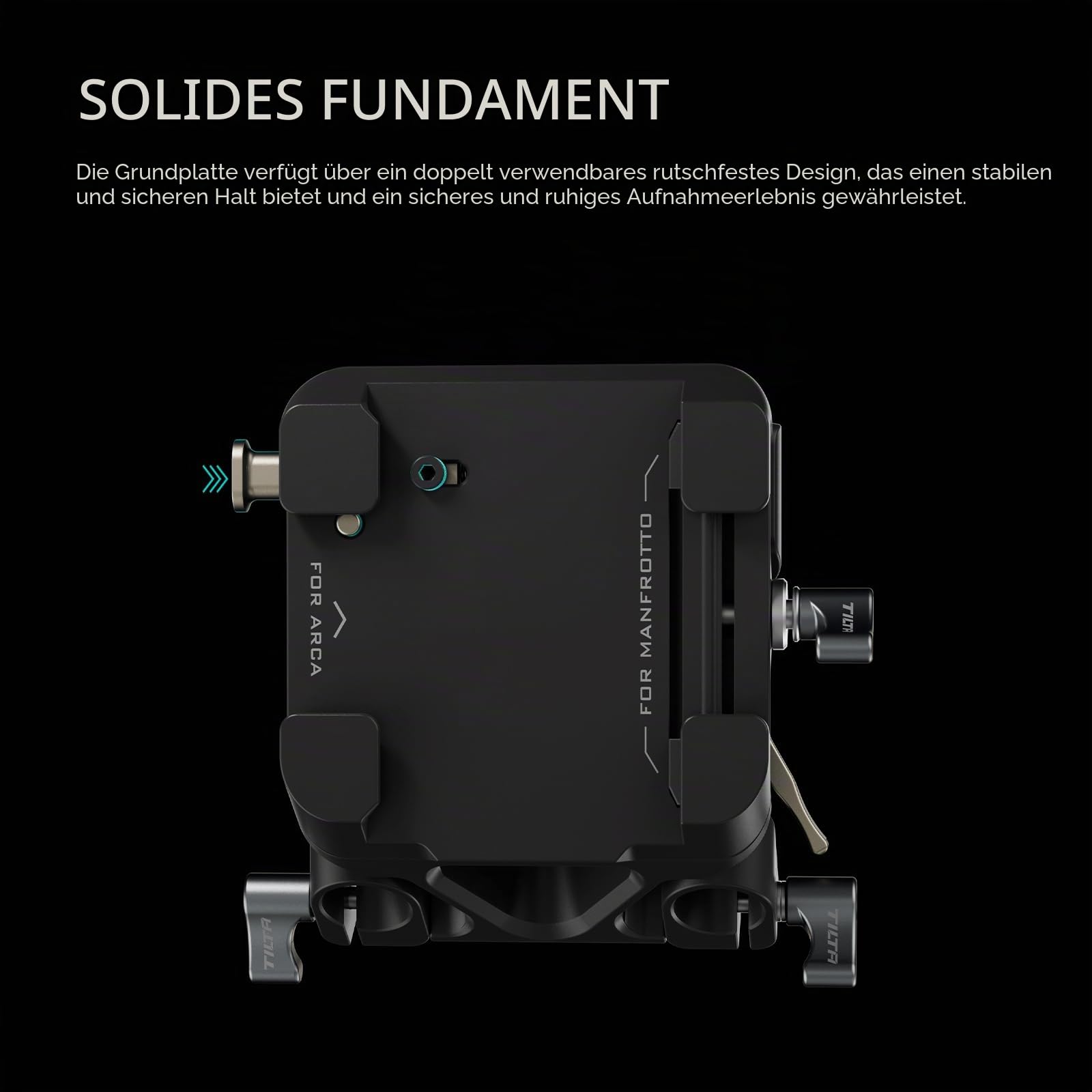Tilta 15mm LWS Arca Manfrotto Doppelgrundplatten Kit, 2-in-1-Design | mit 15mm LWS Arca Manfrotto Doppelgrundplatte, Doppelter Schnellwechselplatte, Snap-In-Design, Aluminiumlegierung