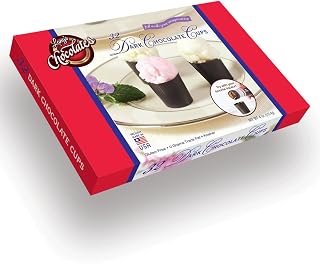 Lang’s Chocolates – Dark Chocolate Cups – Dairy-Free, Gluten-Free, Kosher and Dairy Certified – Add Mousse, Dessert, or Liqueur – Perfect for Entertaining – 320 Count