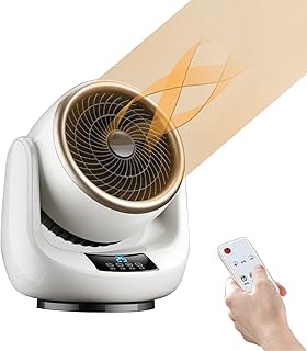 Fan Heater,Room Heater,Space Heater,Portable Convector Heater,Remote,1-12H Timer,45° Oscillating,Portable Heater for Office Home