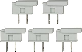 Creative Hobbies SPLUG, Easy Snap On End Plug, For SPT-1 Wire, Residential Grade, Polarized, Non-Grounding, 8 Amp, 125 Volt, White, Pack of 5 Plugs