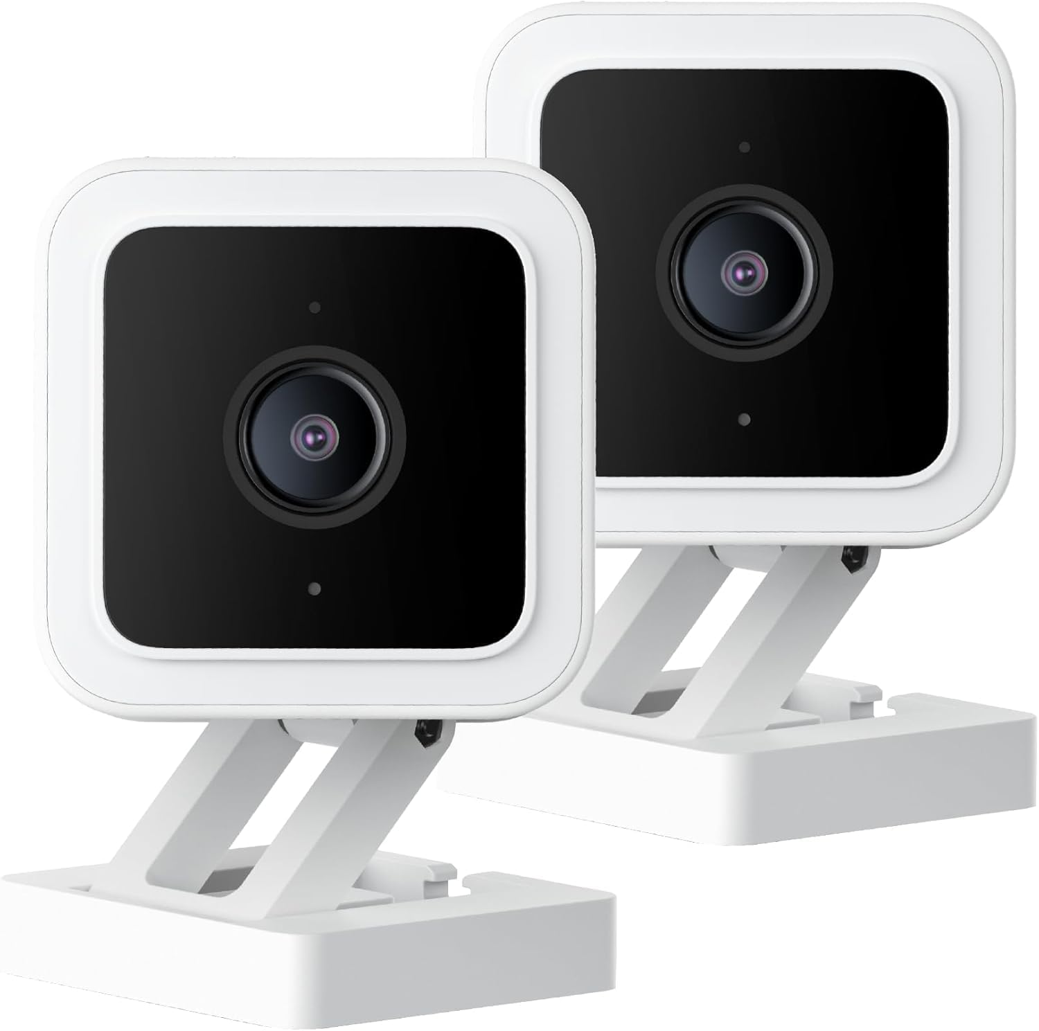 Wyze Cam v3 with Color Night Vision, 1080p HD Indoor/Outdoor Video Camera, 2-Way Audio, Compatible with Alexa, Google Assistant, and IFTTT, 2-Pack (Renewed)