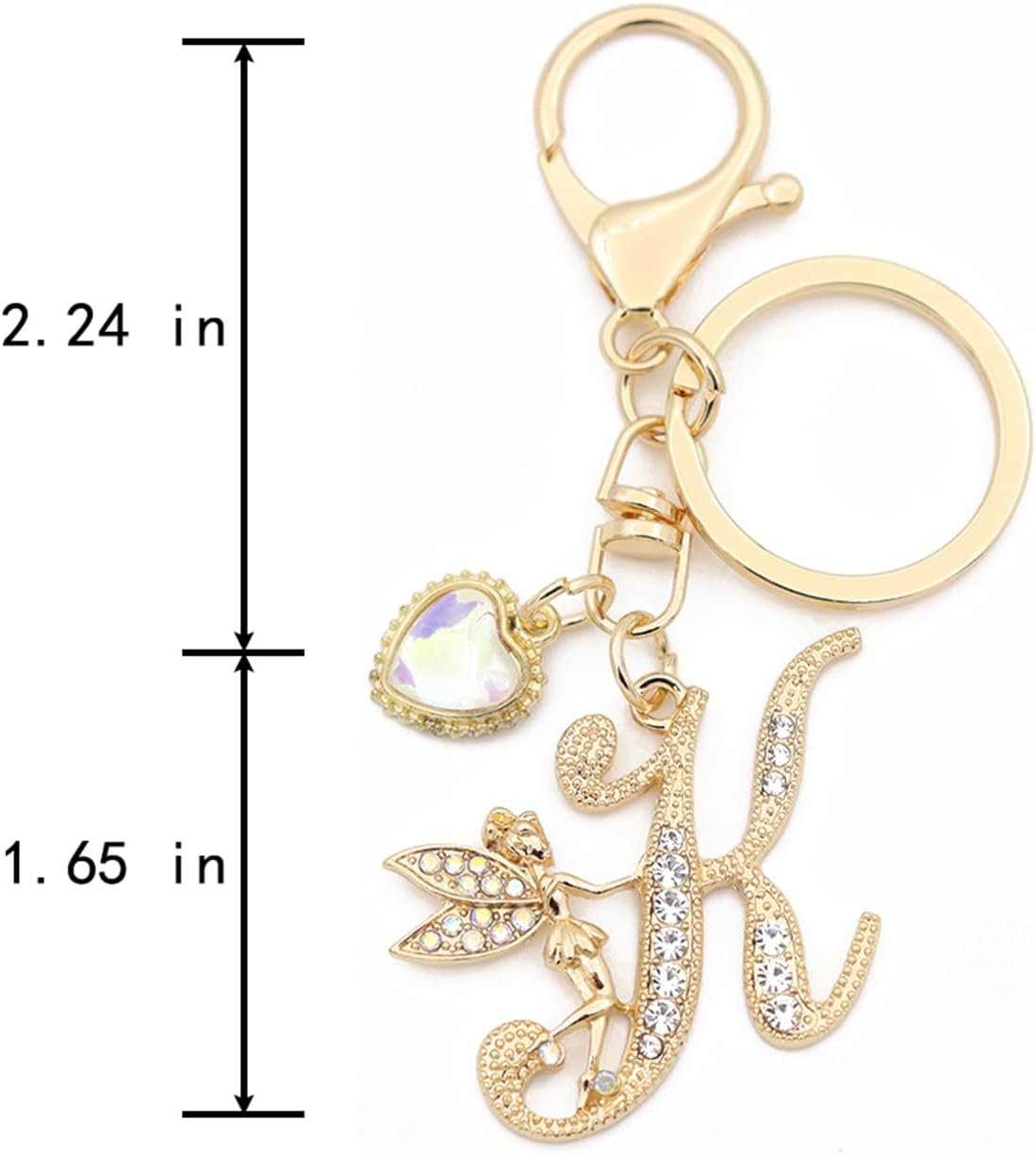 Letter Keychain Gift For Women Handbag Charms Backpack Accessories for Self Sister Besties Mom Nana image 3