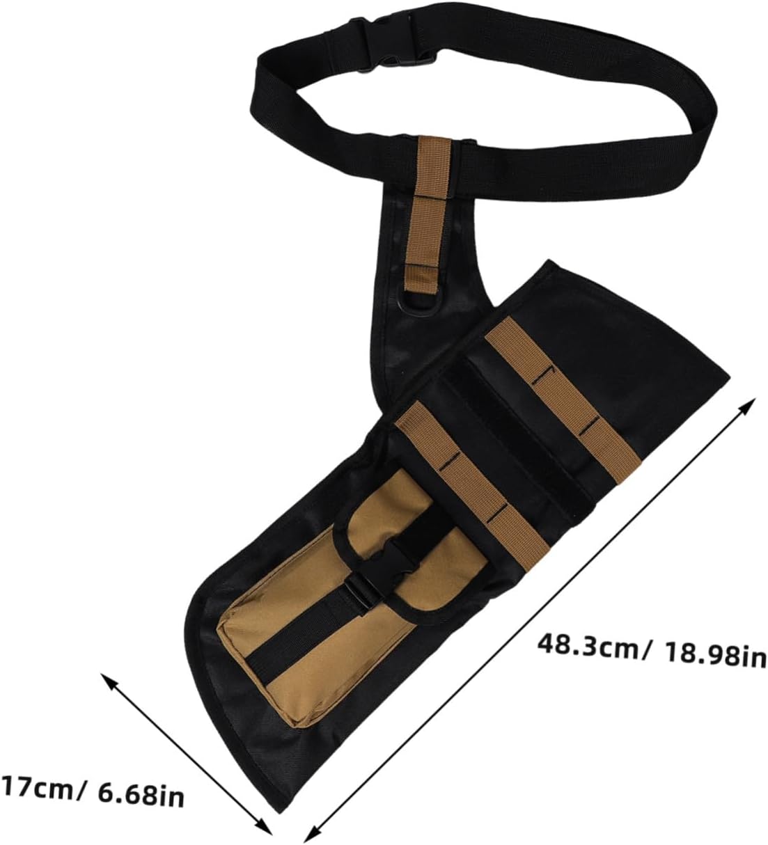 Mikikit Outdoor Bag Large Storage Compartment for Arrows Bows Supplies Rugged Oxford Cloth Rainproof Archery Pouch