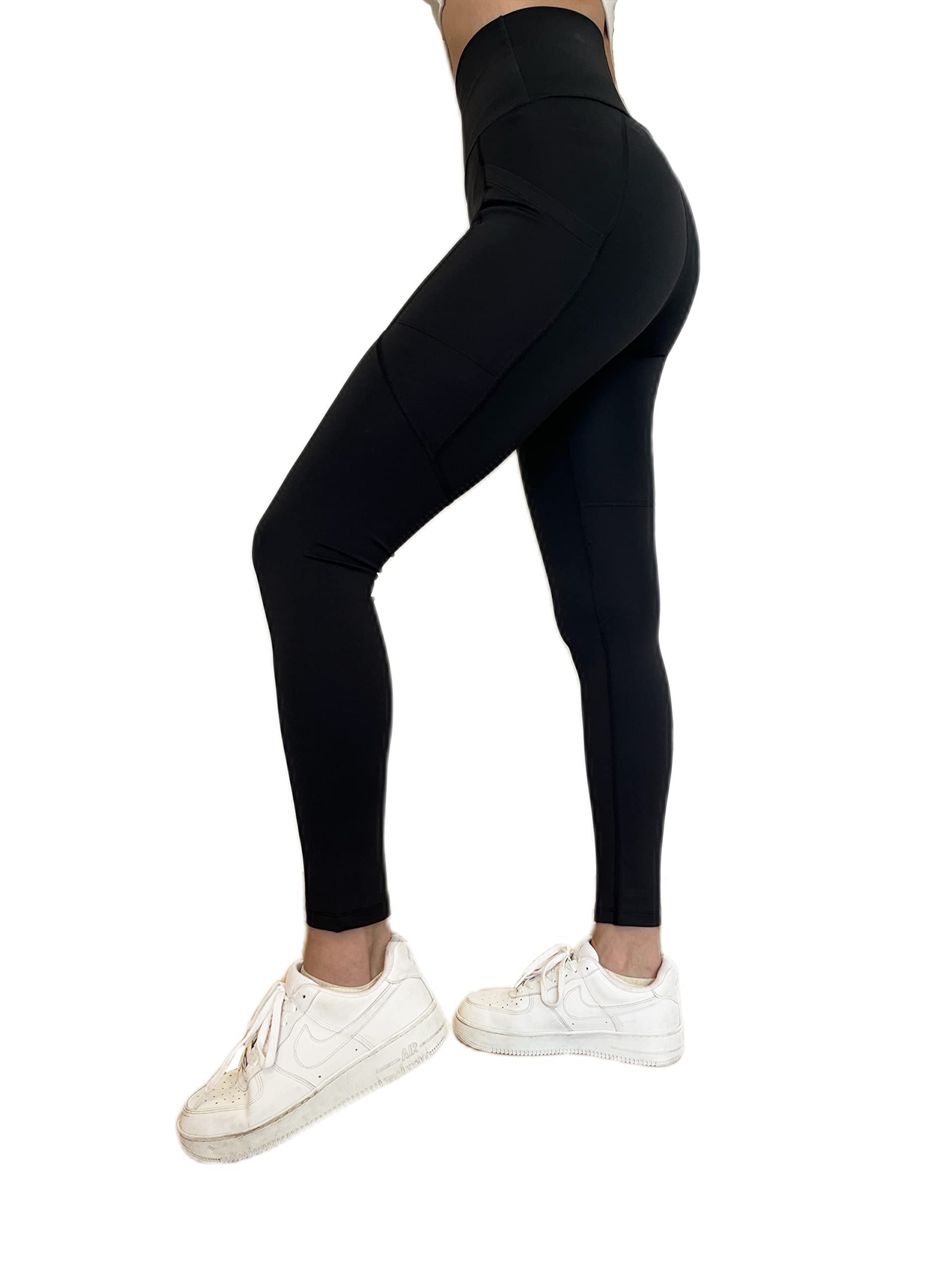 eworldpartner Women's Leggings - Antiperspirant Fabric, Class A Workmanship, Yoga Stretchy Small Sports Leggings- Lejiero Black