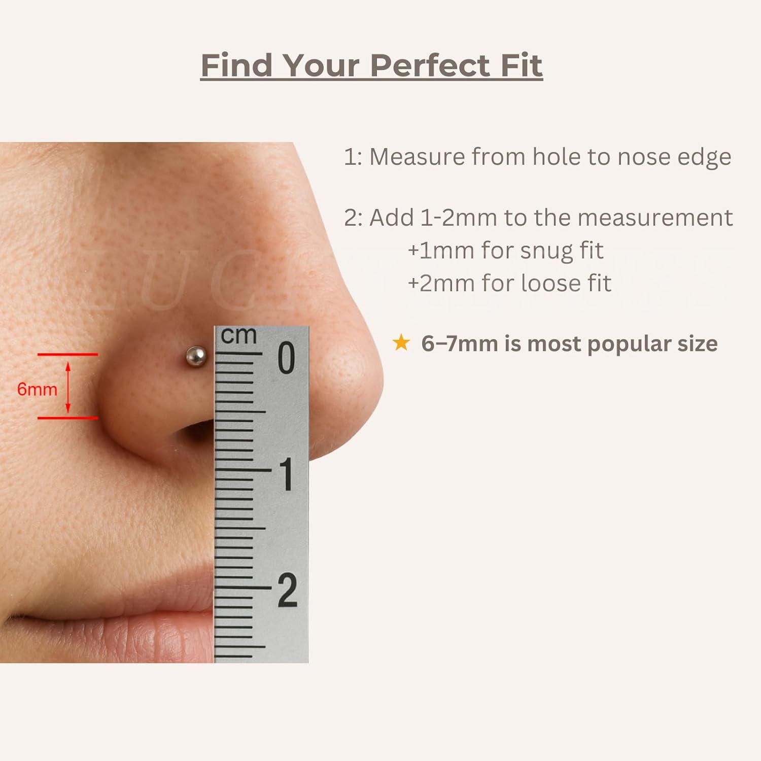 LUCKYJEWUS Small Thin Gold Nose Ring Hoop for Women, 14k Gold Filled or 925 Sterling Silver - 20G/22G/24G Adjustable Nose Piercing Jewelry (5mm–6mm, 6–7mm, 7–8mm) - Image 6