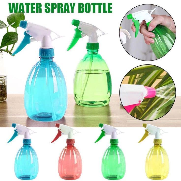 BAKEFY Empty Spray Bottle Multi-fuction Watering Bottles for Gardening Fertilizing Watering Flowers Plants and Salon 400ml (Multicolour) Pack of 1