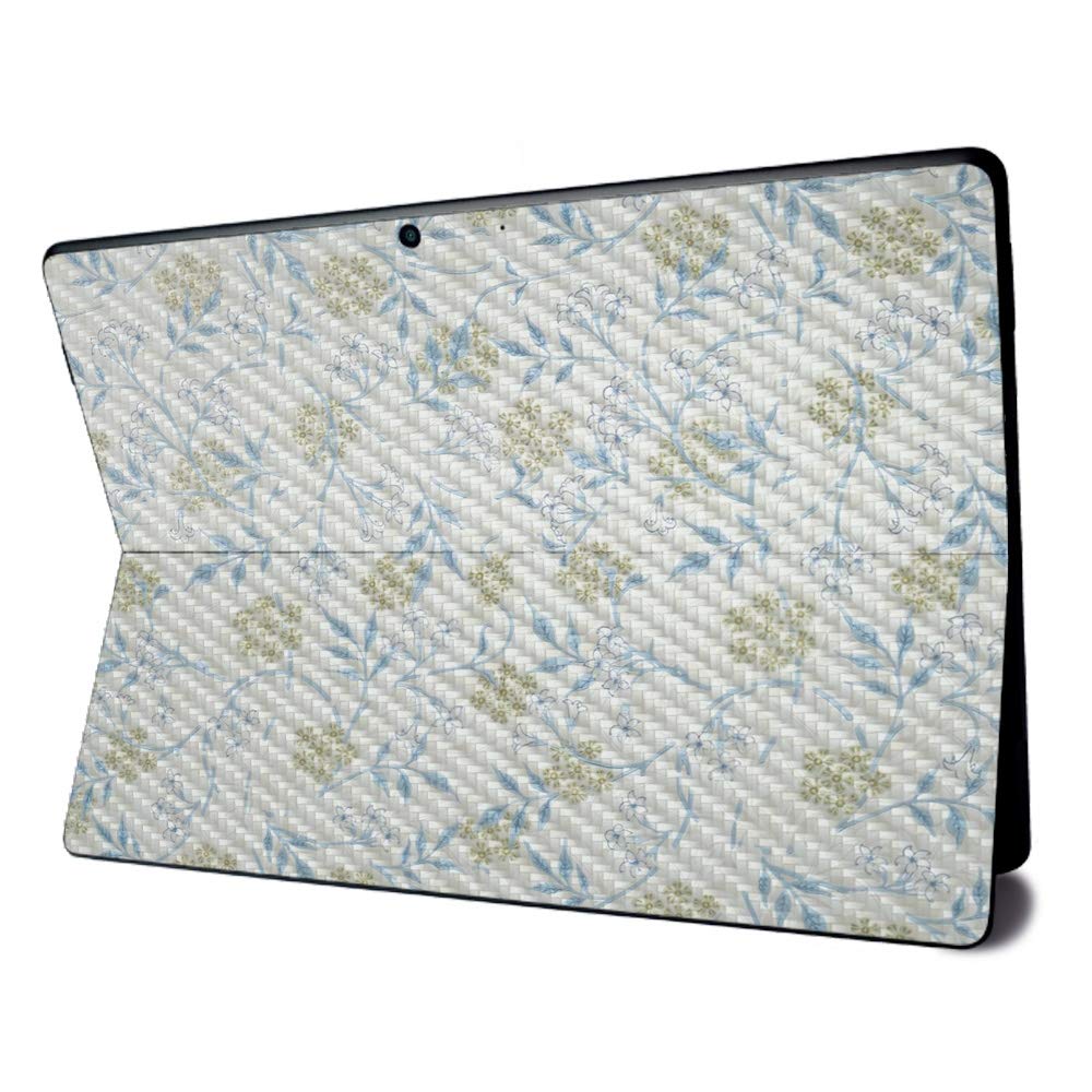 MightySkins Carbon Fiber Skin for Microsoft Surface Pro X - Jasmine | Textured Carbon Fiber Finish | Easy to Apply, Remove, and Change Styles | Made in The USA