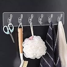 علاقة بـ 6 خطافات شفافة للتعليق على الحائط ذاتية اللصق، ستانلس ستيل، متعدد الألوان، الحد الأقصى للوزن الموصى به: 5.0 كيلوجرام