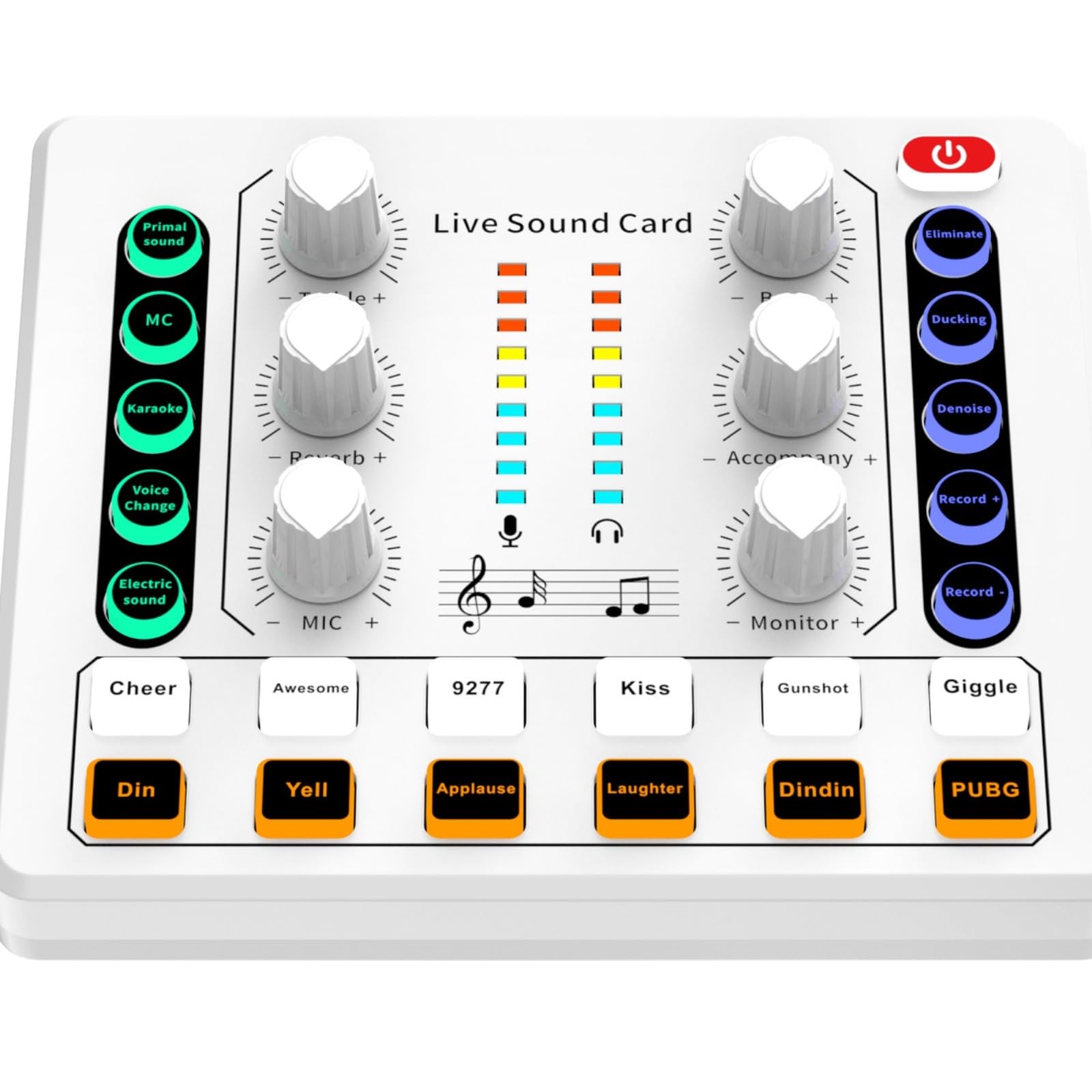 Mixer Audio, 5 Szt. Mikser Efektów Karty Dźwiękowej M8