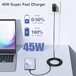 45W USB C Charger for Samsung Galaxy S25/S24/S26 Ultra,3FT/6FT/10FT USB C Cable and USB C Fast Charger Blcok for Samsung Galaxy S23 S22 Ultra/S21,Fast Charging Cable for iPhone 17 16/iPad Pro