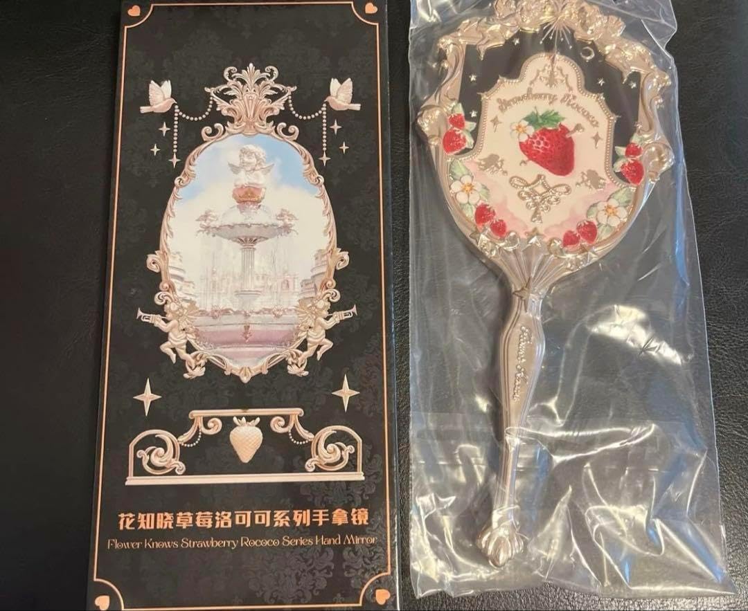 フラワーノーズ ハンドミラー ブラック