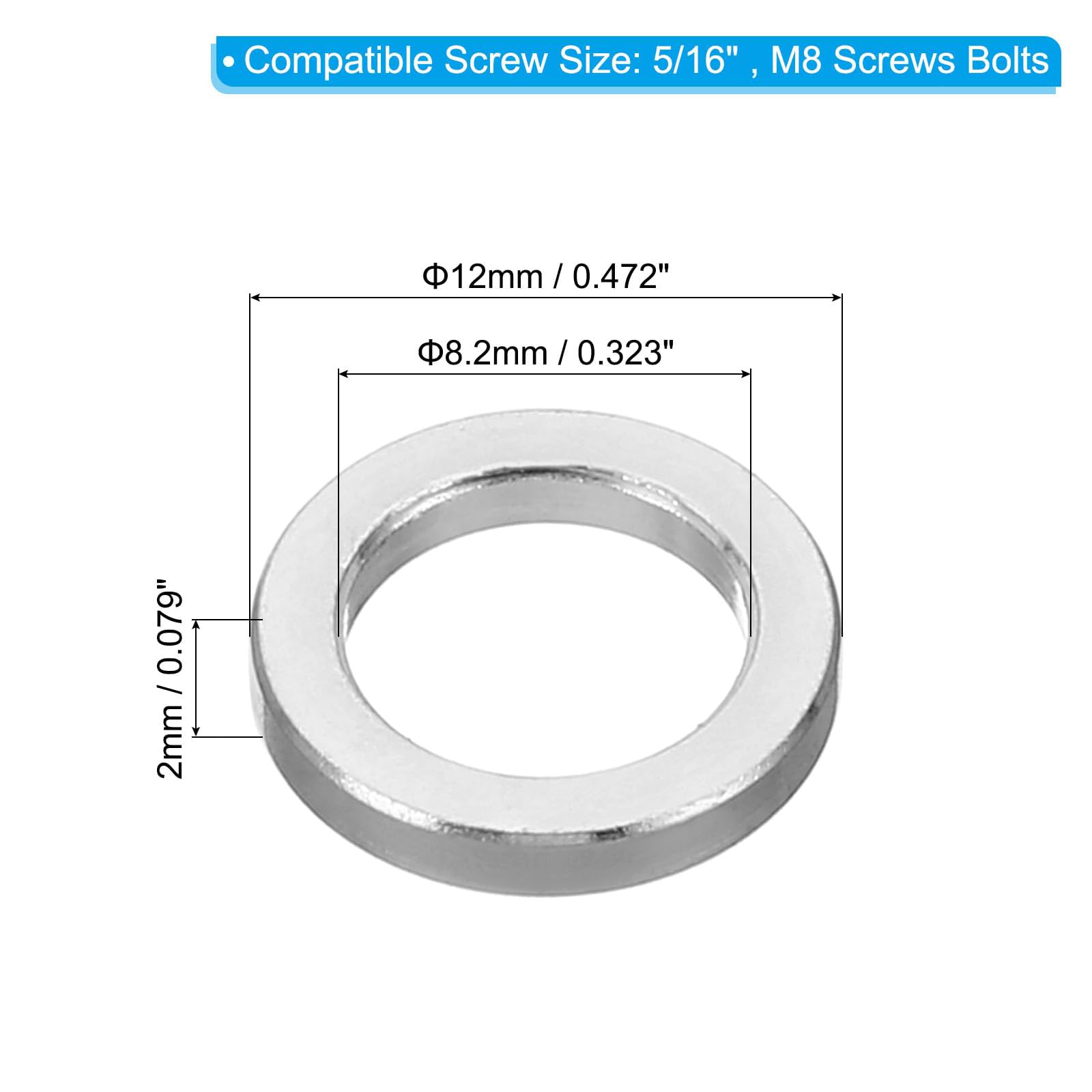 Unifizz M8 Aluminium Spacers - Image 2
