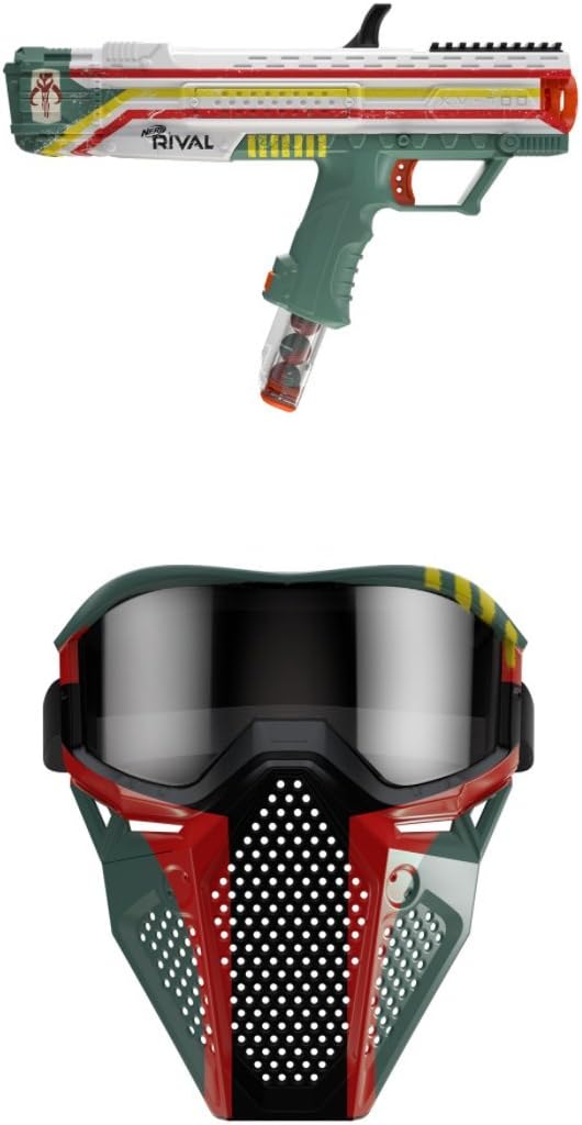Up To 40% OFF Hasbro Nerf Rival Apollo XV-700 - Star Wars Exclusive Edition Battlefront II Mandalorian Boba Fett Edition Blaster with Face Mask and Patch