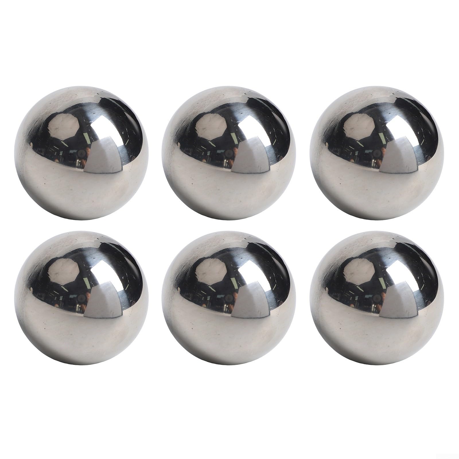 ComfyHarbor Stainless Steel Floating Garden Balls, Hollow Mirror Finish Metal Spheres for Water Features, Fountains, Ponds, Zinc Bathtubs and Glass Bowls, Outdoor Yard(51MM)