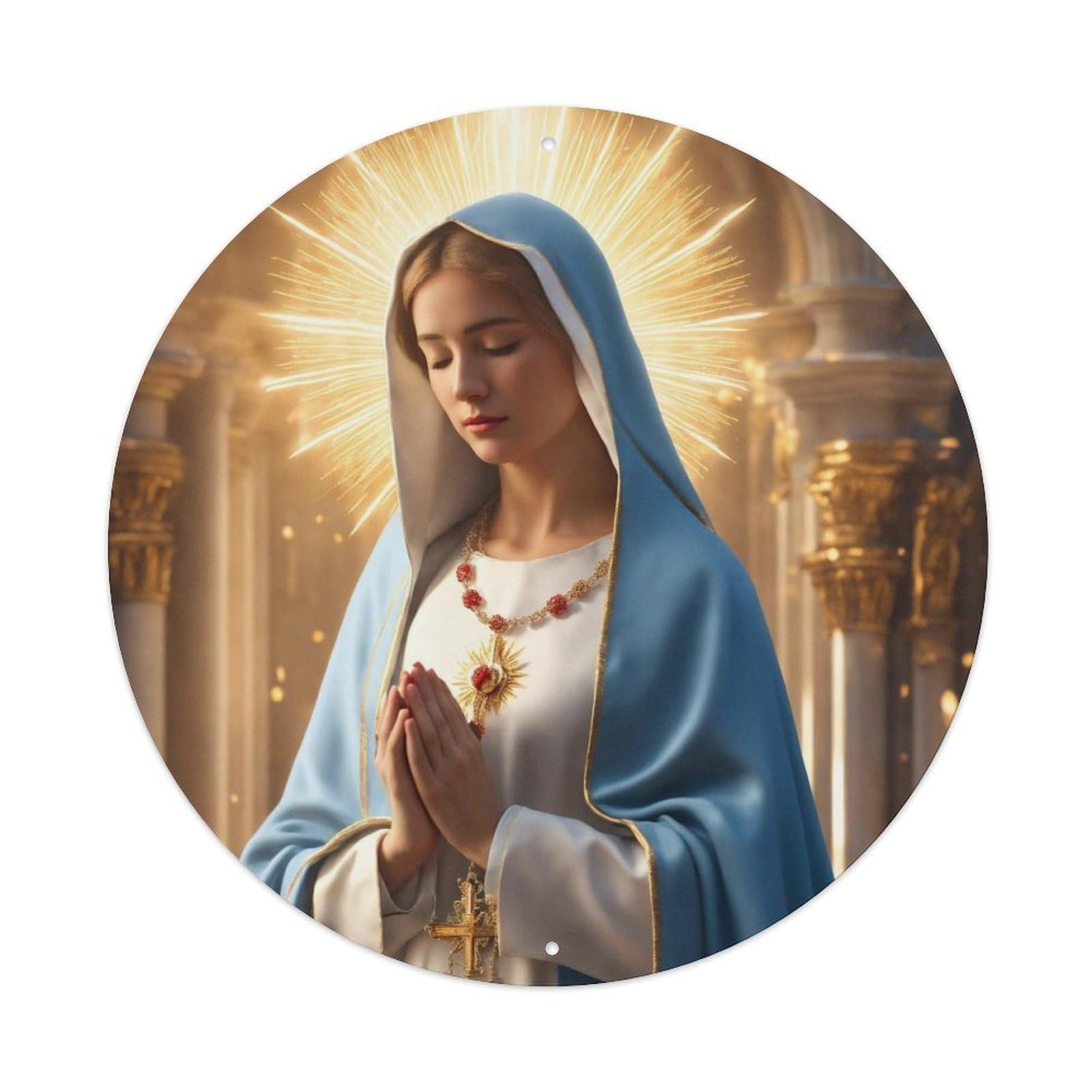 The Great Virgin Mary Religious Metal Tin Sign