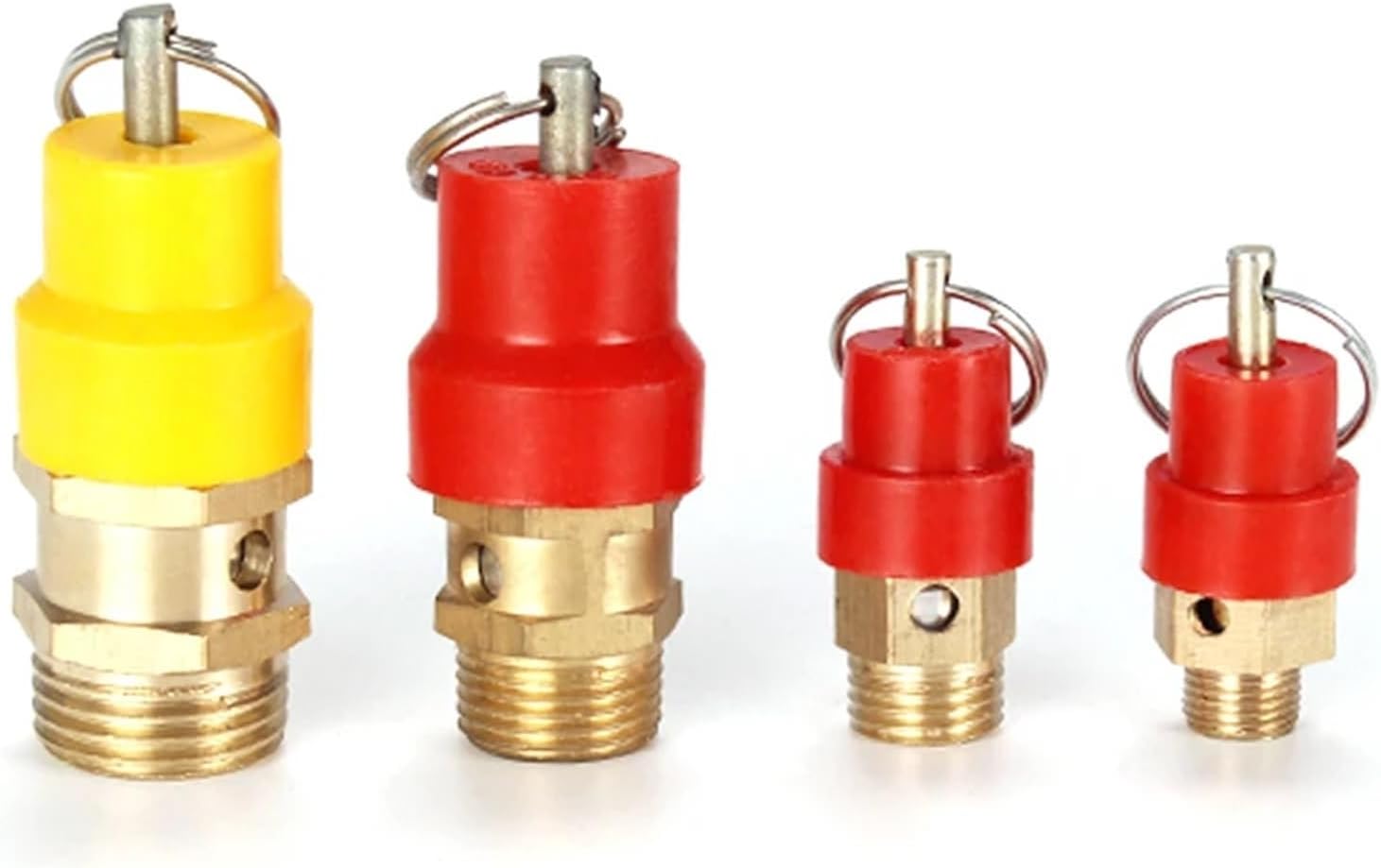 1/8" 1/4'' 3/8" 1/2" BSP 8kg Air Compressor Safety Relief Valve Pressure Release Regulator for Pressure Piping/Vessels (Color : 03)