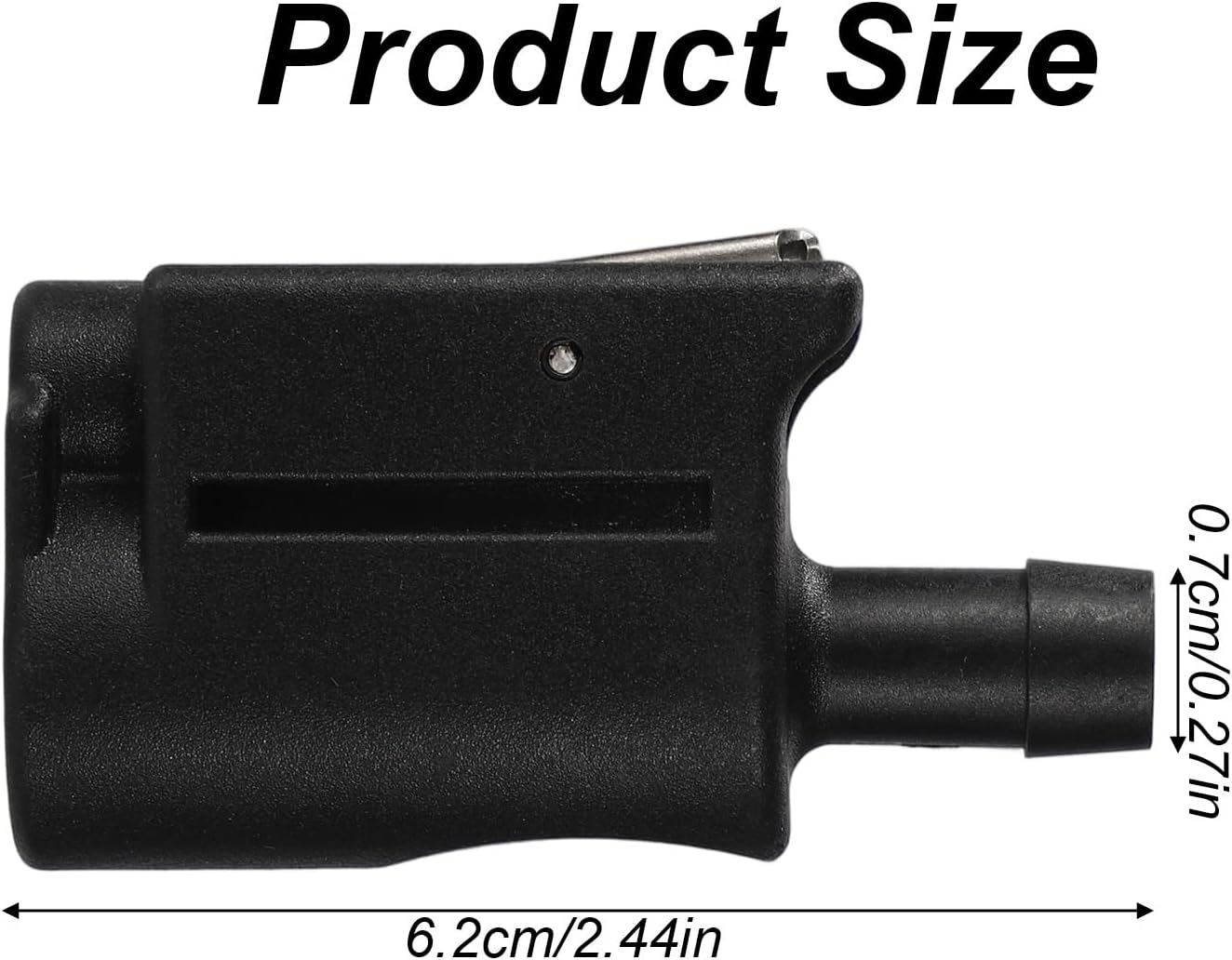 13563Q7 Female Fuel Line Connector, 5/16" (8mm) Quick-Connect for Mercury Outboard Fuel Tank Hose Fitting Double-Sealed Clip-On Design for 22-13563A7 22-13563T7
