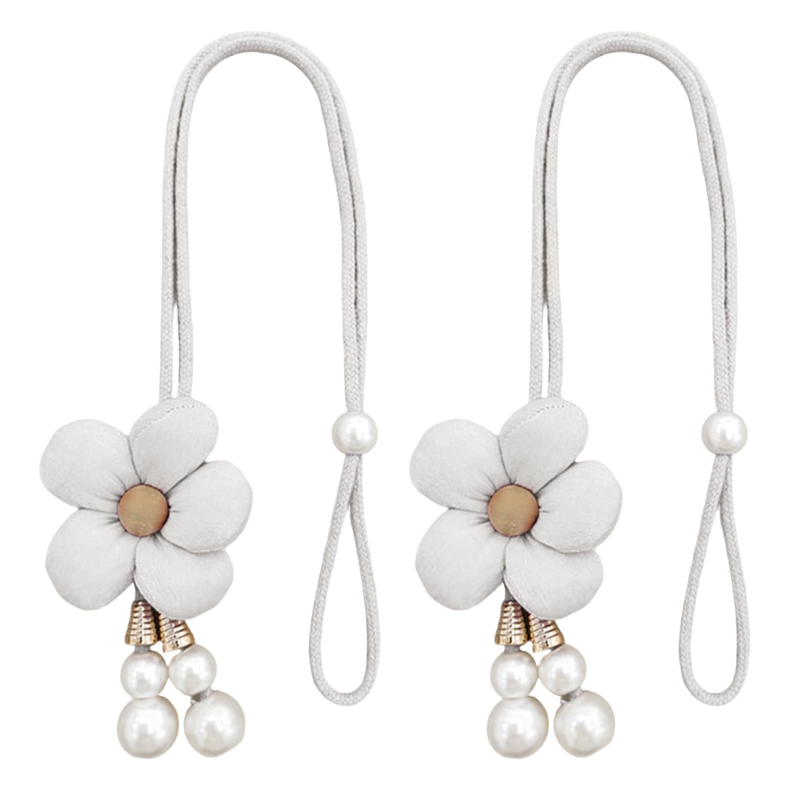 Xjdzineq Curtain Tiebacks Decorative Holdbacks Retro Flower Curtains Buckles Rope Drapery Holdbacks Home Decors Tieback