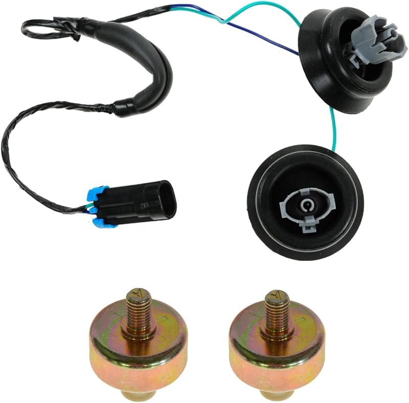 Kit de sensor de detonação do motor e chicote TRQ ESA12267 – 2 sensores e 1 chicote