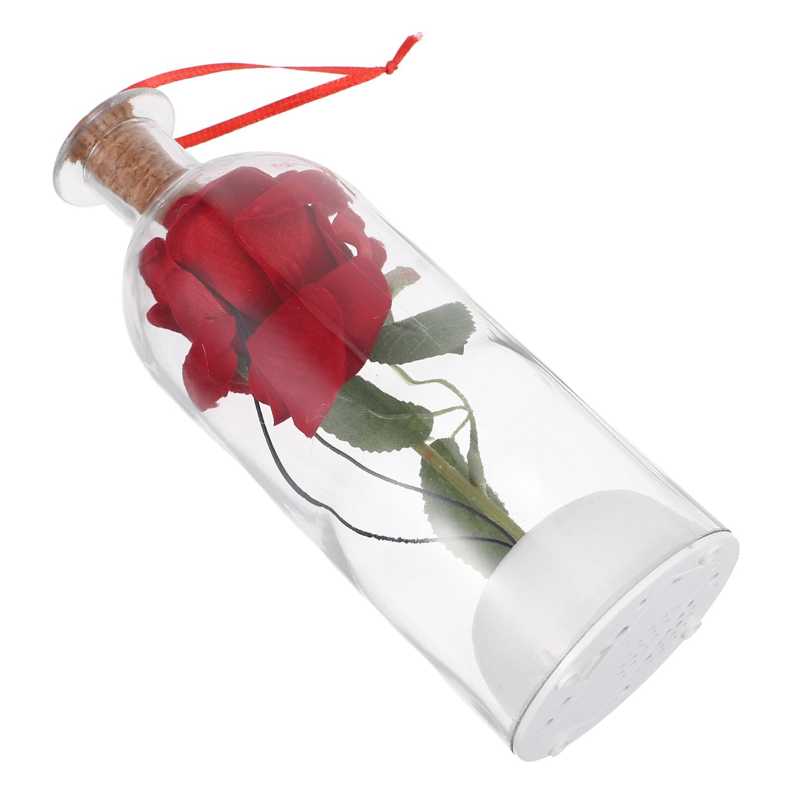 Rose stabilisée sous cloche de verre TOYANDONA avec message vocal enregistrable