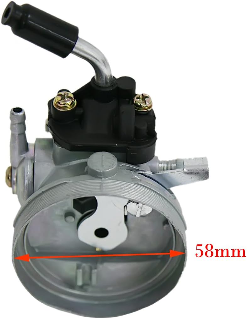 2 Stroke Carburetor Kit for 49cc 50cc 66cc 80cc 100cc with Air Filter Intake Pipe Engine Motorized Moto Bike Bicycle Gas Motor Scooter Moped High Performance Parts