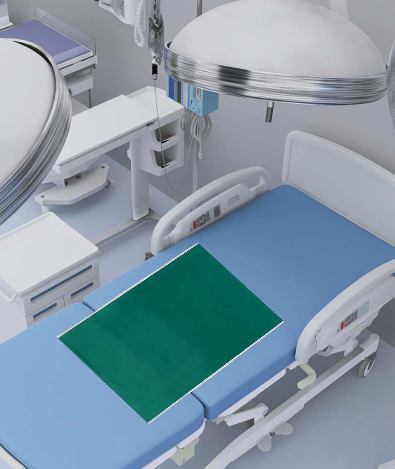 Slide sheet (75 × 115 cm) to carry patients to bed, padded bed senior transfer helper and patient lifting equipment for home use - complete care kits and adjustable patient beds for hospital beds (green) Slide sheet (75 × 115 cm) to carry patients to bed, padded bed senior transfer helper and patient lifting equipment for home use - complete care kits and adjustable patient beds for hospital beds (green)