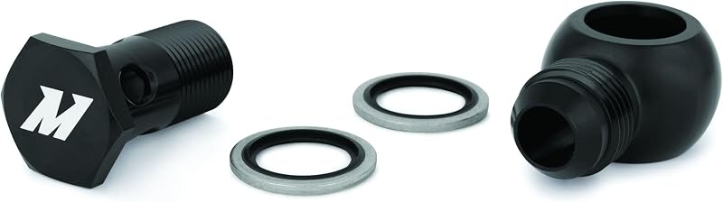 Conexão banjo Mishimoto MMBB-10ANBK com parafuso M20 x 1,5 e -10AN – 1 unidade