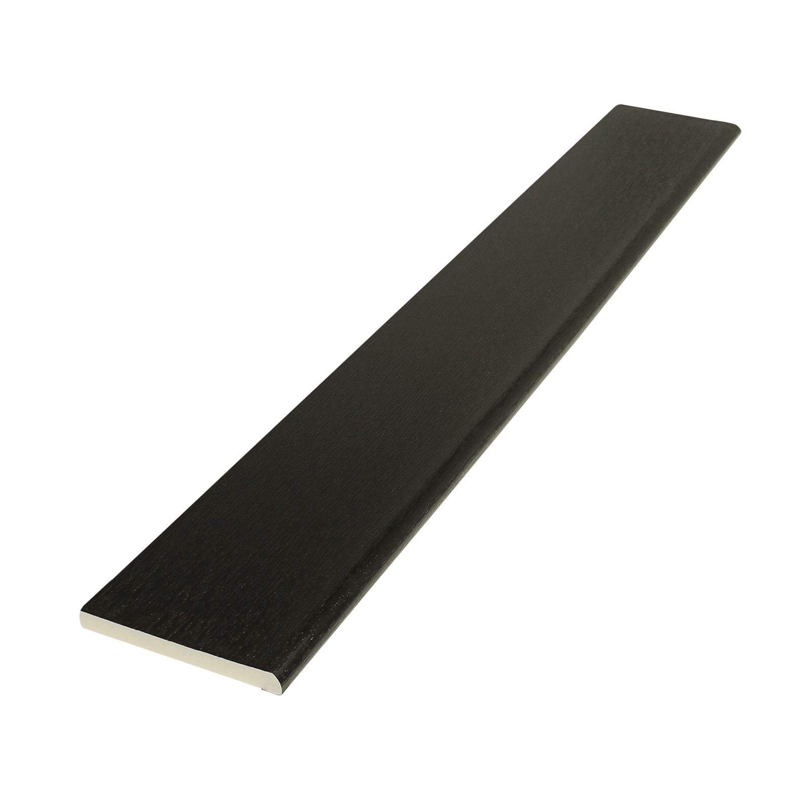 Pencil Round uPVC Architrave Trim (2.5m) - 65mm, Black Ash