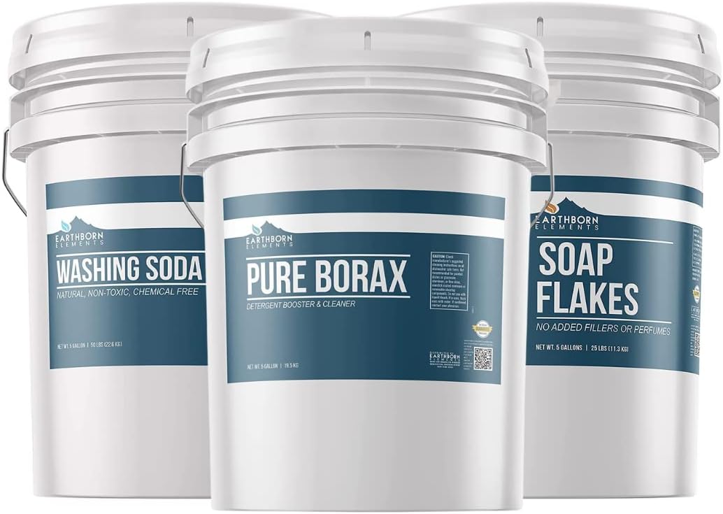 Earthborn Elements Borax Powder (5 Gallons), Washing Soda