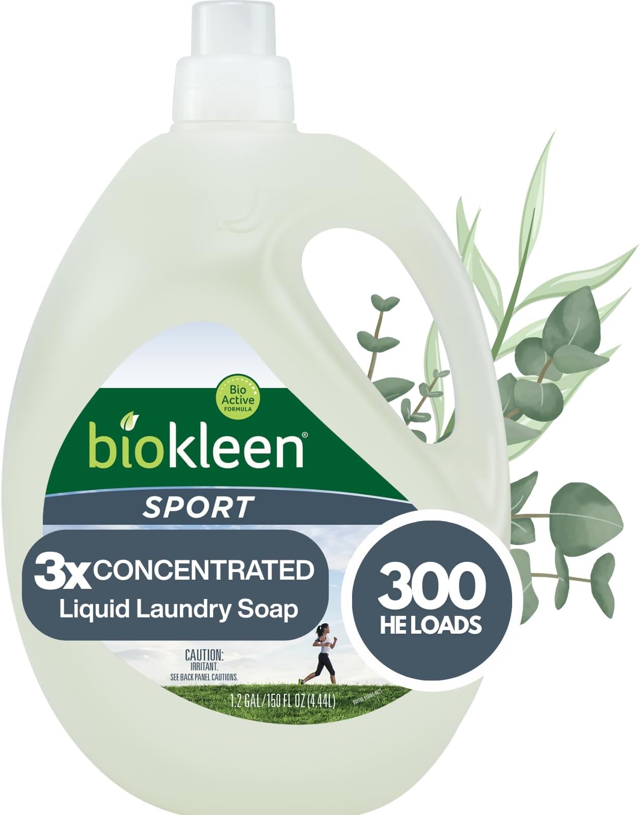 Biokleen Natural Sport Concentrated Laundry Detergent 300 Loads