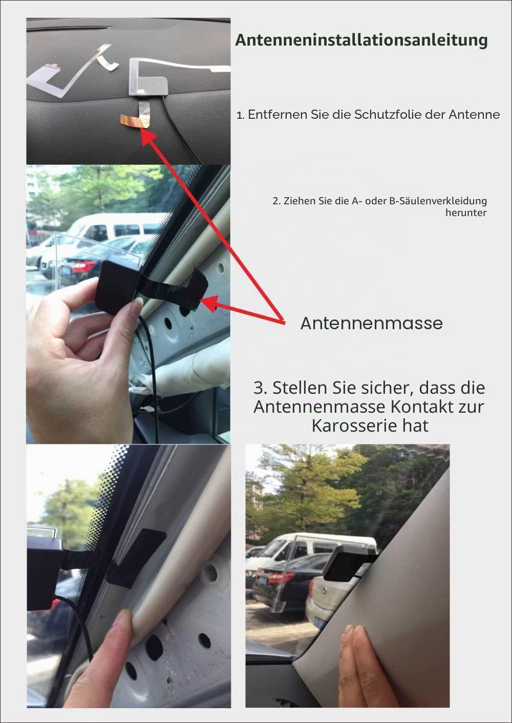 DollaTek DAB Radio Receiver In Auto Antenne Digital DAB+ Adapter Tuner Box Audio USB Amplified Loop Antenne Dekodierung Radioempfang für Android