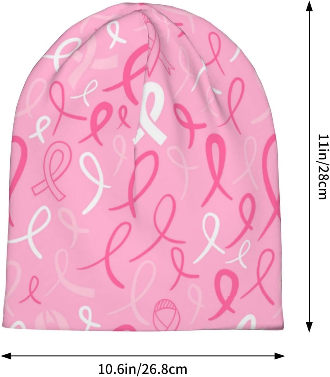 Heart Beanie Chemo Hat Cancer Headwear Knitted Hats Baggy Slouchy Scarf Nightcap for Adults Women Men - Image 2