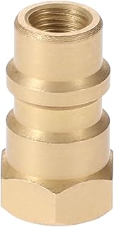 R12 R22 R502 Screw to R134A Fast Quick Conversion Adapter Switch, Adapter Valve 1/4" to 8v1 Thread, with R134A Quick Coupler Interface and Core Valve