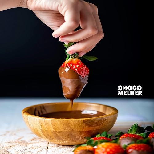 Miniatura 10 de CHOCOMELHER Clasico - Paquete de 12 revestimientos con sabor a chocolate con leche para chocobananos - Lo mejor para cubrir plátanos congelados y