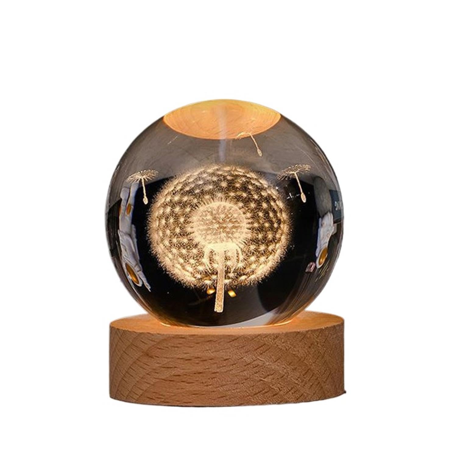 TYCMUNNU Crystal Ball Figurines Glass Sphere Desktop Sculpture Decor