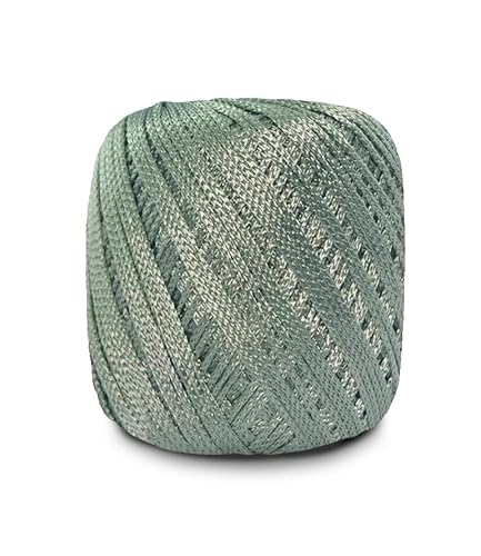 Encanto Yarn By Circulo – 100% Viscose (Pack Of 1 Ball) – 3.52 Oz, 140 Yds – Light Worsted - Color 5745 Eucaliptus #TOP1