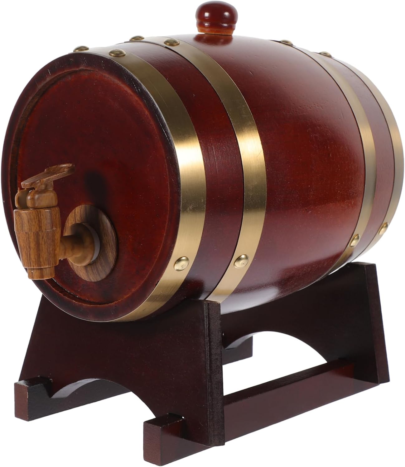 1Set Wooden Wine Barrel Dispenser for Aging Beer and Storing Red Wine Decorative Old Barrel for Home Bar and Restaurant Use present for Wine Lovers