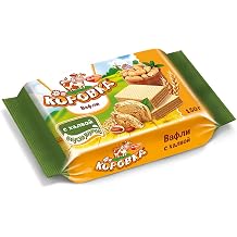 Korovka Wafer with Halva Filling 150g - Irresistible Russian Snack | Creamy Halva Center | Sweet Delight
